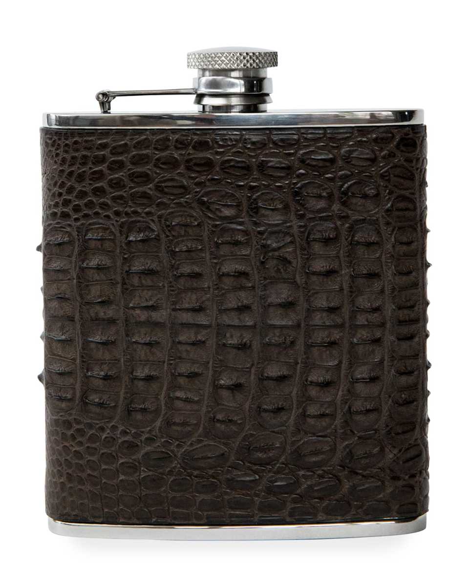 Men's Crocodile Hip Flask